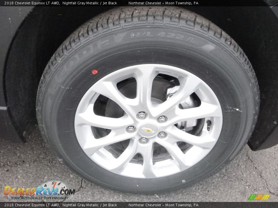 2018 Chevrolet Equinox LT AWD Nightfall Gray Metallic / Jet Black Photo #9