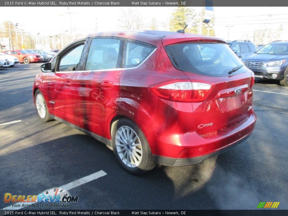 2015 Ford C-Max Hybrid SEL Ruby Red Metallic / Charcoal Black Photo #8