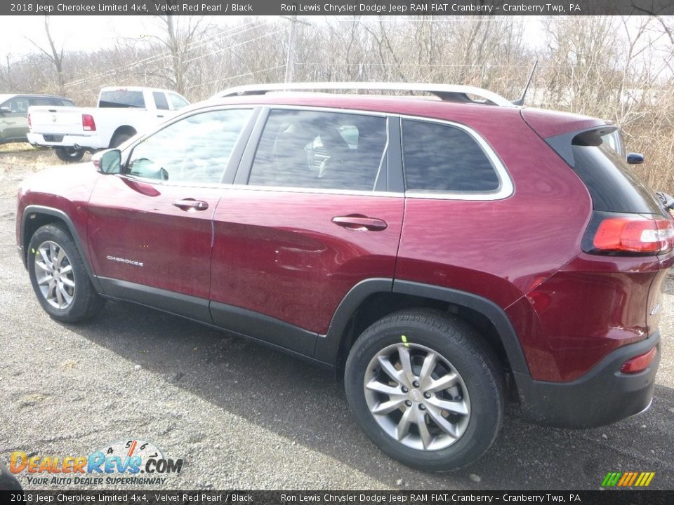 2018 Jeep Cherokee Limited 4x4 Velvet Red Pearl / Black Photo #2