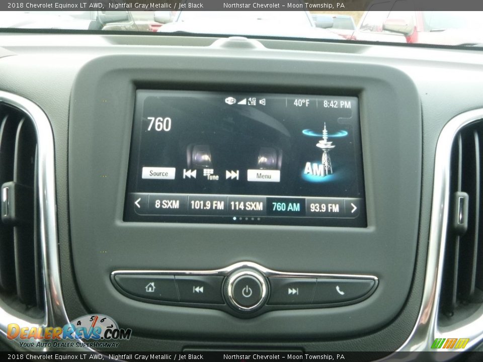 2018 Chevrolet Equinox LT AWD Nightfall Gray Metallic / Jet Black Photo #18