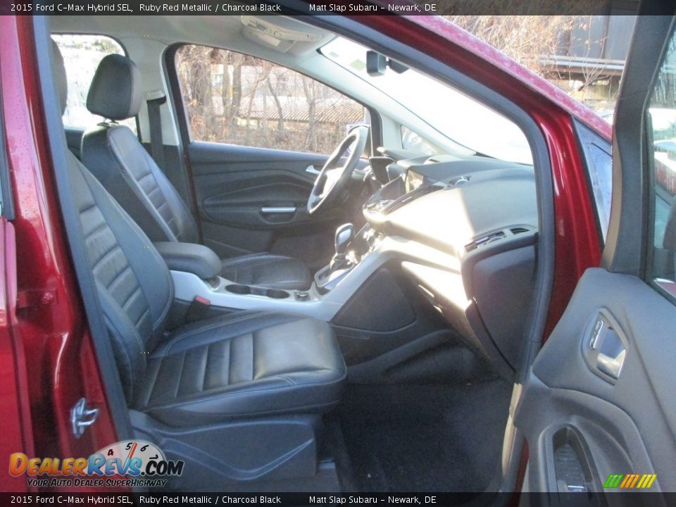 2015 Ford C-Max Hybrid SEL Ruby Red Metallic / Charcoal Black Photo #18