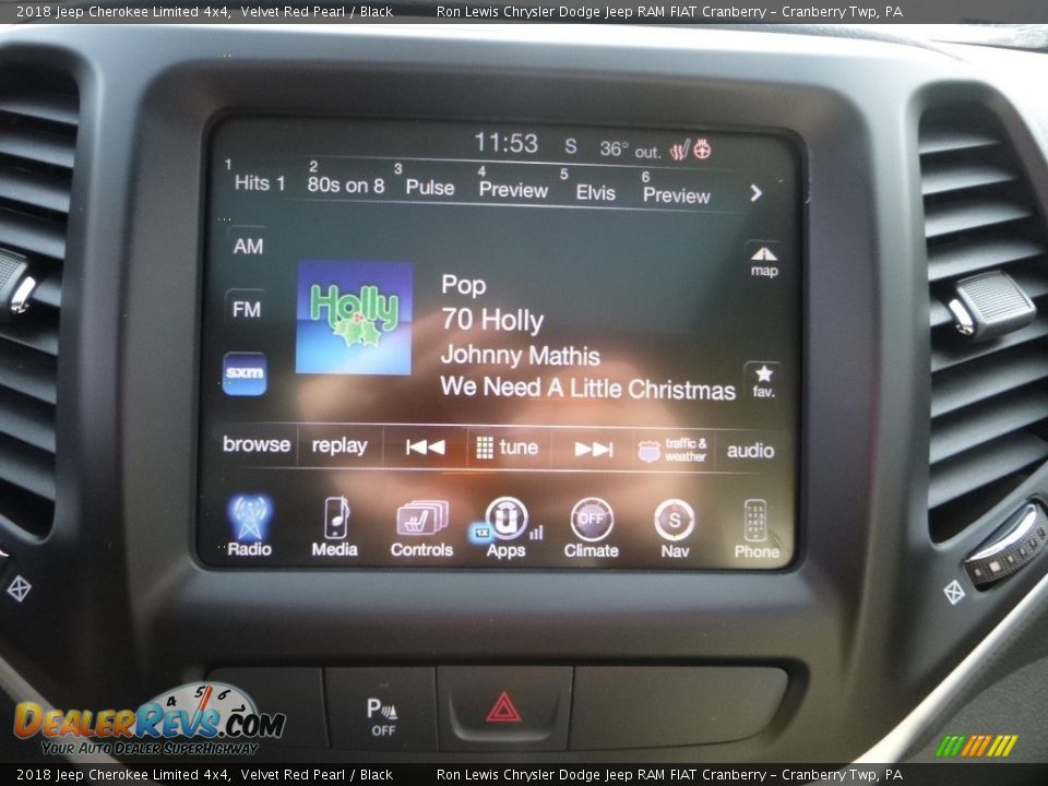 2018 Jeep Cherokee Limited 4x4 Velvet Red Pearl / Black Photo #16