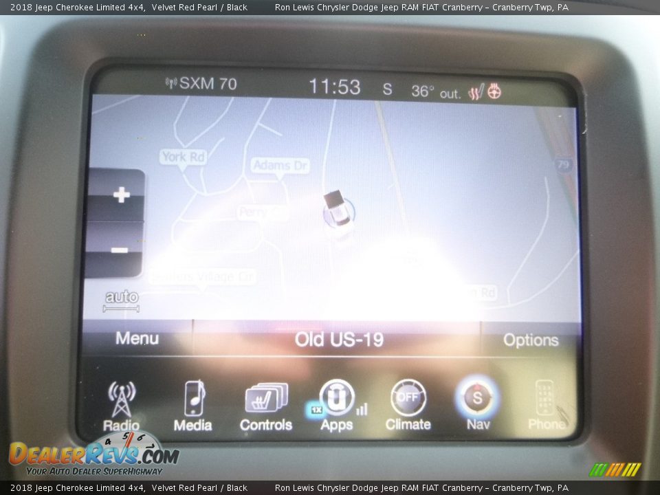 2018 Jeep Cherokee Limited 4x4 Velvet Red Pearl / Black Photo #17