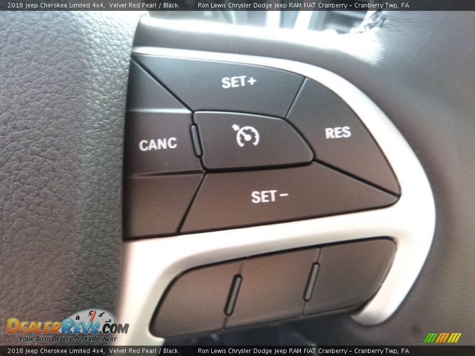 2018 Jeep Cherokee Limited 4x4 Velvet Red Pearl / Black Photo #19