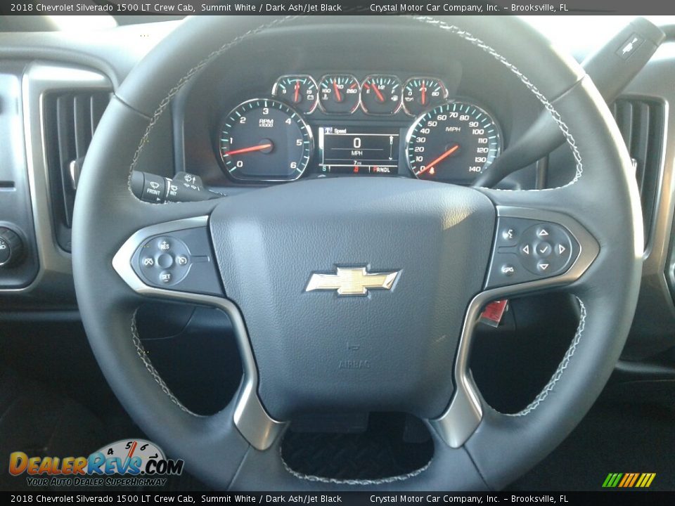 2018 Chevrolet Silverado 1500 LT Crew Cab Summit White / Dark Ash/Jet Black Photo #14