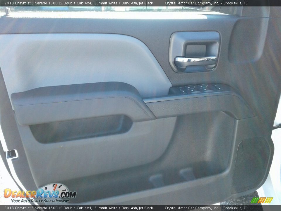 2018 Chevrolet Silverado 1500 LS Double Cab 4x4 Summit White / Dark Ash/Jet Black Photo #17