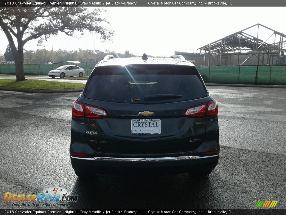 2018 Chevrolet Equinox Premier Nightfall Gray Metallic / Jet Black/­Brandy Photo #4