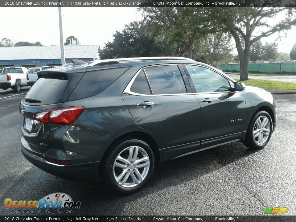 2018 Chevrolet Equinox Premier Nightfall Gray Metallic / Jet Black/­Brandy Photo #5
