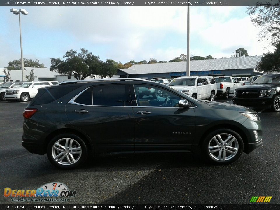 2018 Chevrolet Equinox Premier Nightfall Gray Metallic / Jet Black/­Brandy Photo #6