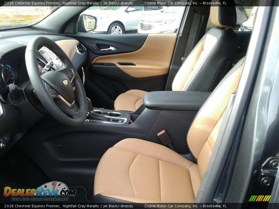 2018 Chevrolet Equinox Premier Nightfall Gray Metallic / Jet Black/­Brandy Photo #9