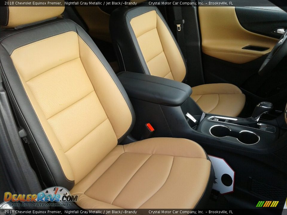 2018 Chevrolet Equinox Premier Nightfall Gray Metallic / Jet Black/­Brandy Photo #12