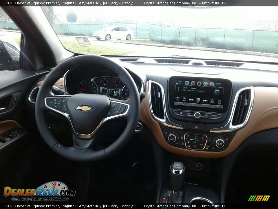 2018 Chevrolet Equinox Premier Nightfall Gray Metallic / Jet Black/­Brandy Photo #13