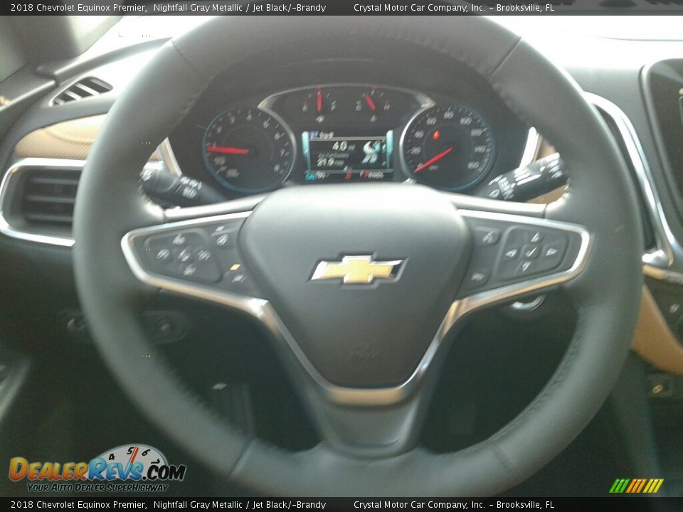 2018 Chevrolet Equinox Premier Nightfall Gray Metallic / Jet Black/­Brandy Photo #14