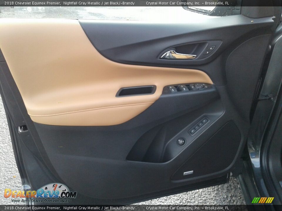 2018 Chevrolet Equinox Premier Nightfall Gray Metallic / Jet Black/­Brandy Photo #17