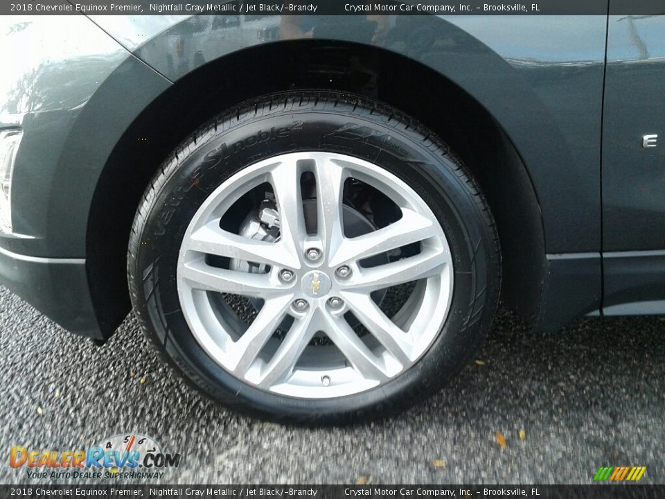 2018 Chevrolet Equinox Premier Nightfall Gray Metallic / Jet Black/­Brandy Photo #20