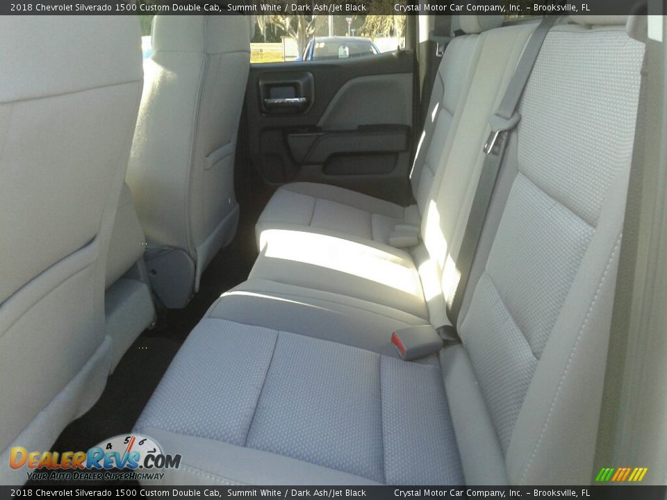 2018 Chevrolet Silverado 1500 Custom Double Cab Summit White / Dark Ash/Jet Black Photo #10