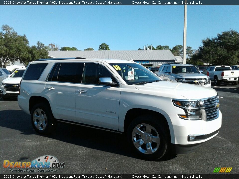 2018 Chevrolet Tahoe Premier 4WD Iridescent Pearl Tricoat / Cocoa/­Mahogany Photo #7