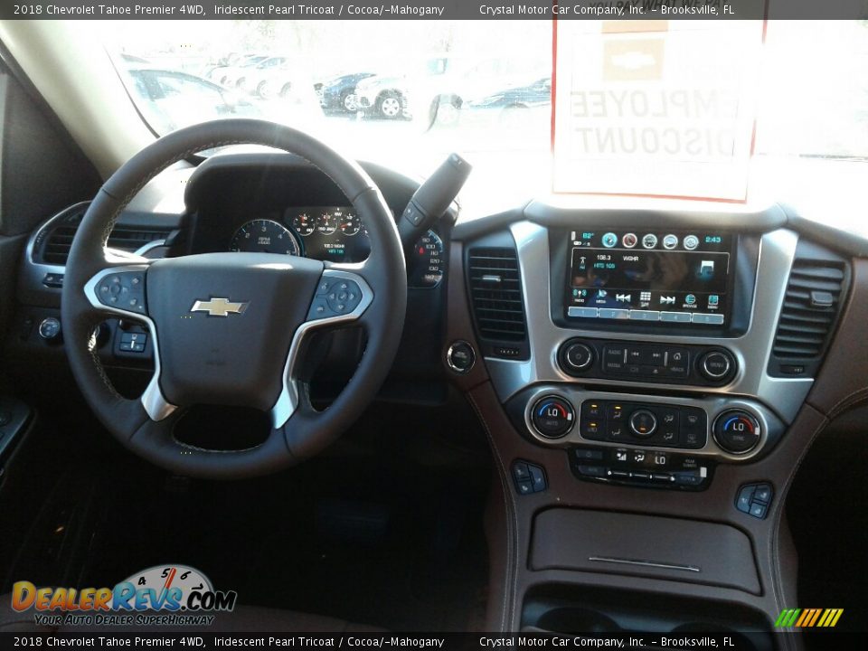 2018 Chevrolet Tahoe Premier 4WD Iridescent Pearl Tricoat / Cocoa/­Mahogany Photo #13