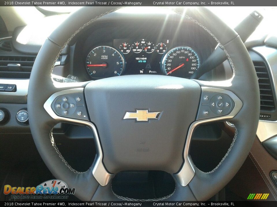 2018 Chevrolet Tahoe Premier 4WD Iridescent Pearl Tricoat / Cocoa/­Mahogany Photo #14