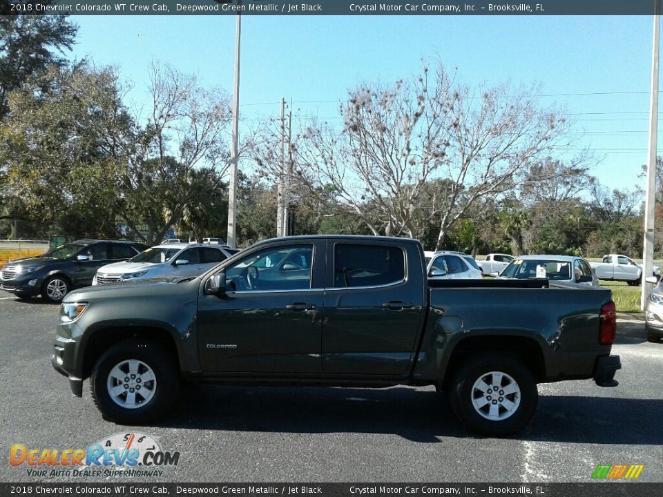 2018 Chevrolet Colorado WT Crew Cab Deepwood Green Metallic / Jet Black Photo #2