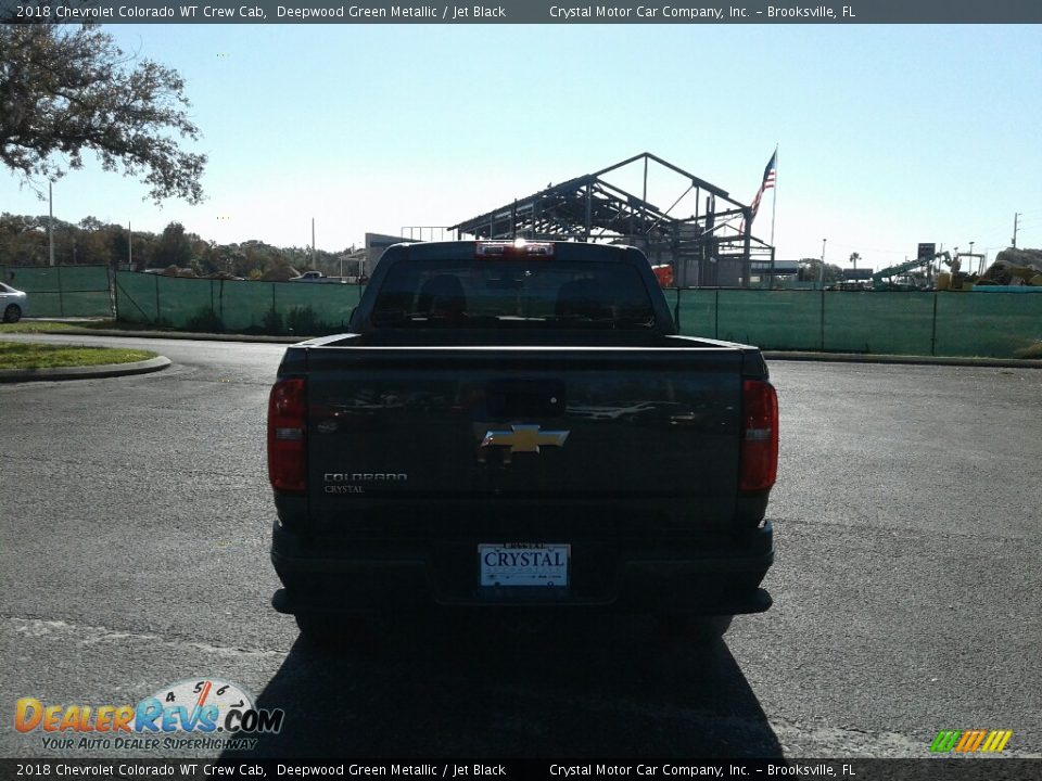2018 Chevrolet Colorado WT Crew Cab Deepwood Green Metallic / Jet Black Photo #4