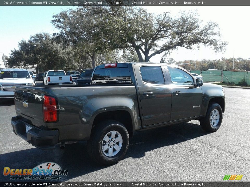 2018 Chevrolet Colorado WT Crew Cab Deepwood Green Metallic / Jet Black Photo #5