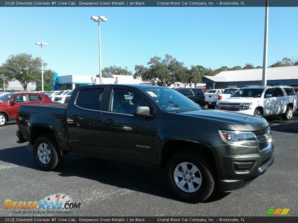 2018 Chevrolet Colorado WT Crew Cab Deepwood Green Metallic / Jet Black Photo #7