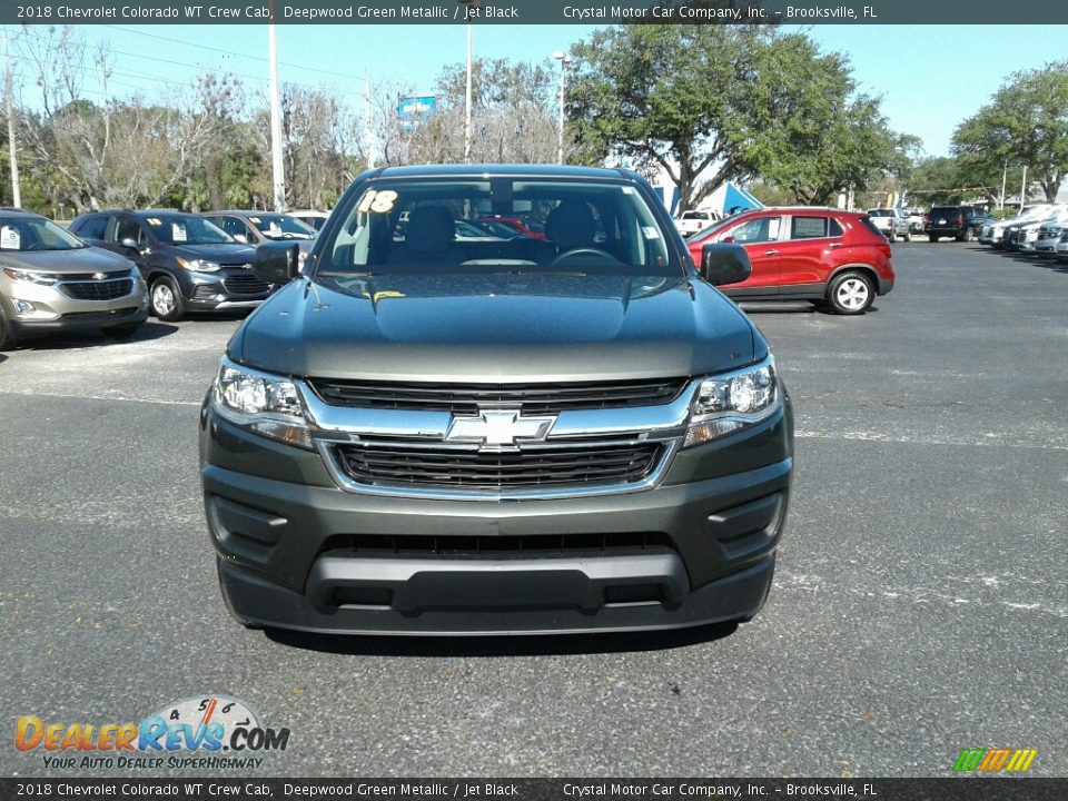 2018 Chevrolet Colorado WT Crew Cab Deepwood Green Metallic / Jet Black Photo #8