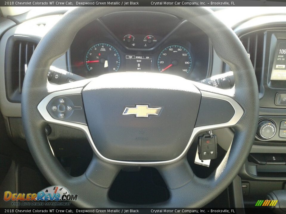 2018 Chevrolet Colorado WT Crew Cab Deepwood Green Metallic / Jet Black Photo #14
