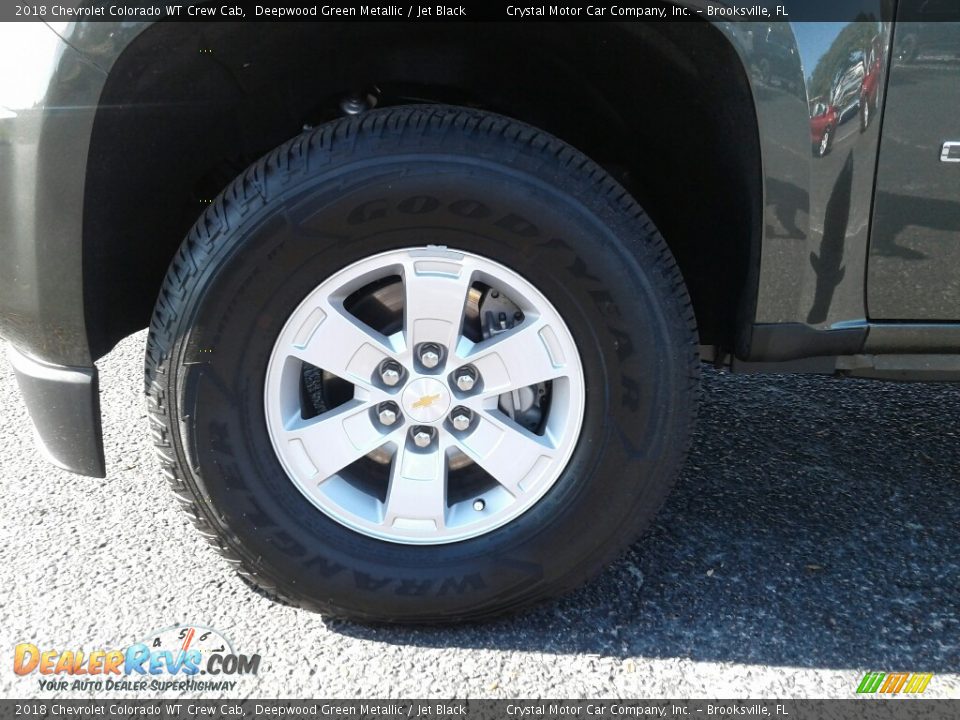 2018 Chevrolet Colorado WT Crew Cab Deepwood Green Metallic / Jet Black Photo #20