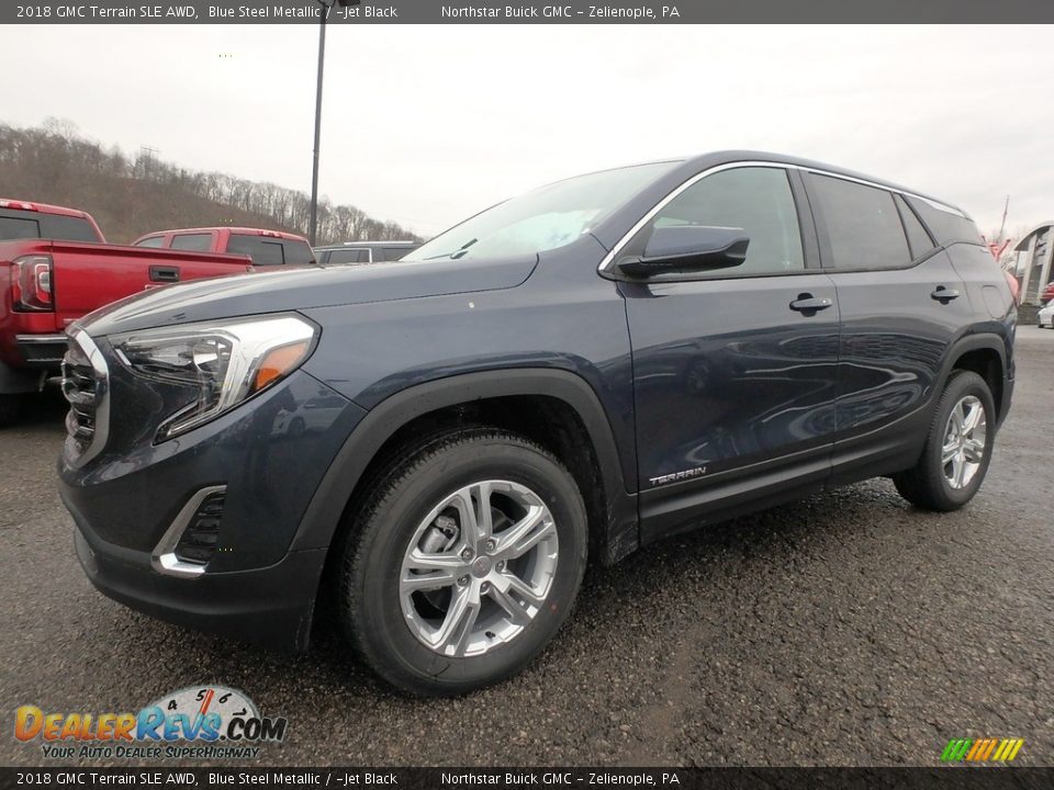 2018 GMC Terrain SLE AWD Blue Steel Metallic / ­Jet Black Photo #1