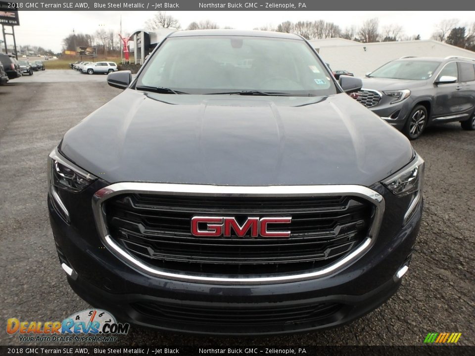 2018 GMC Terrain SLE AWD Blue Steel Metallic / ­Jet Black Photo #2