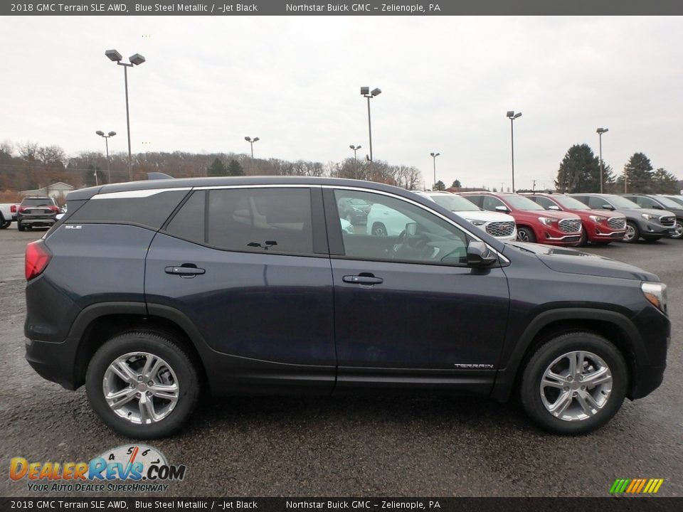 2018 GMC Terrain SLE AWD Blue Steel Metallic / ­Jet Black Photo #4