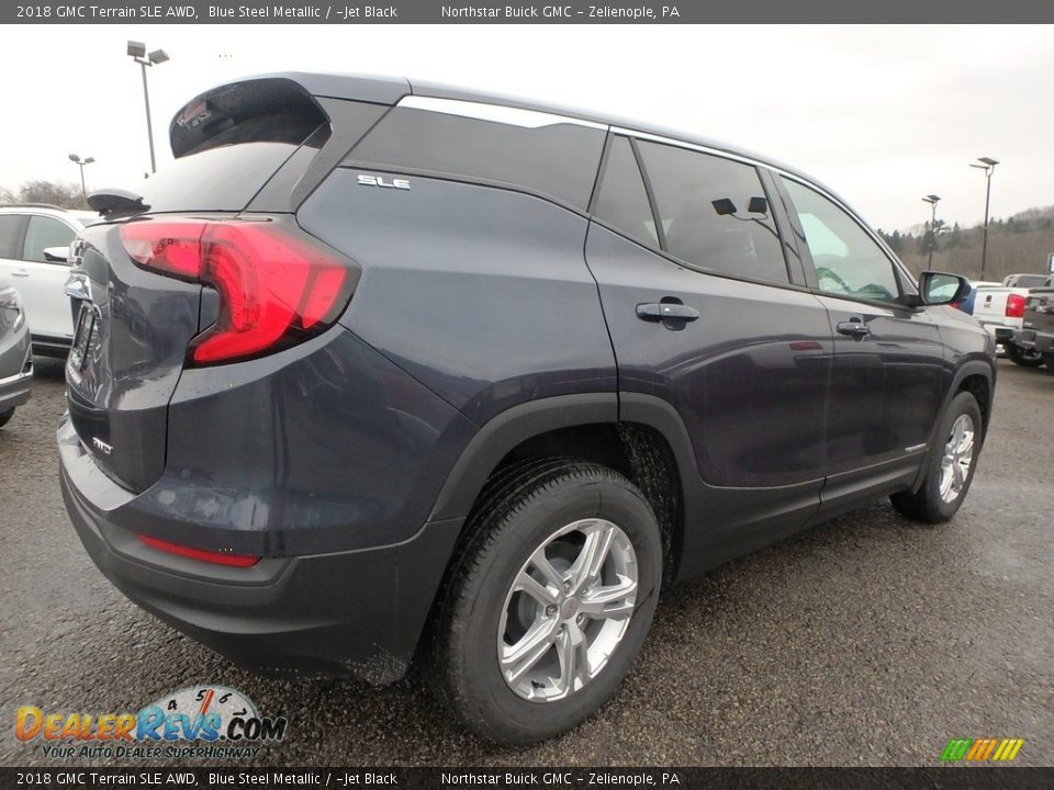 2018 GMC Terrain SLE AWD Blue Steel Metallic / ­Jet Black Photo #5