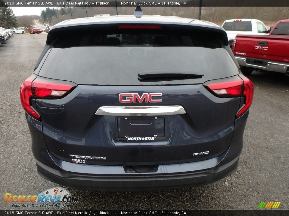 2018 GMC Terrain SLE AWD Blue Steel Metallic / ­Jet Black Photo #6