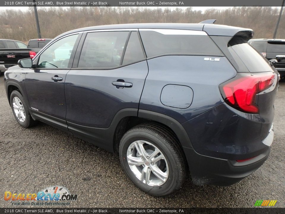 2018 GMC Terrain SLE AWD Blue Steel Metallic / ­Jet Black Photo #8