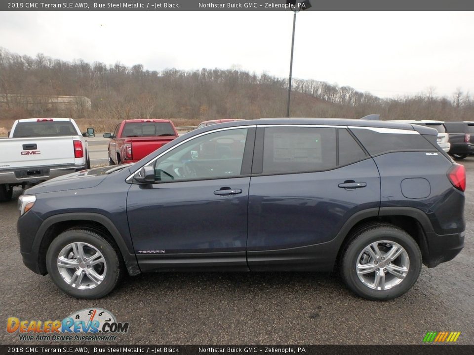 2018 GMC Terrain SLE AWD Blue Steel Metallic / ­Jet Black Photo #9