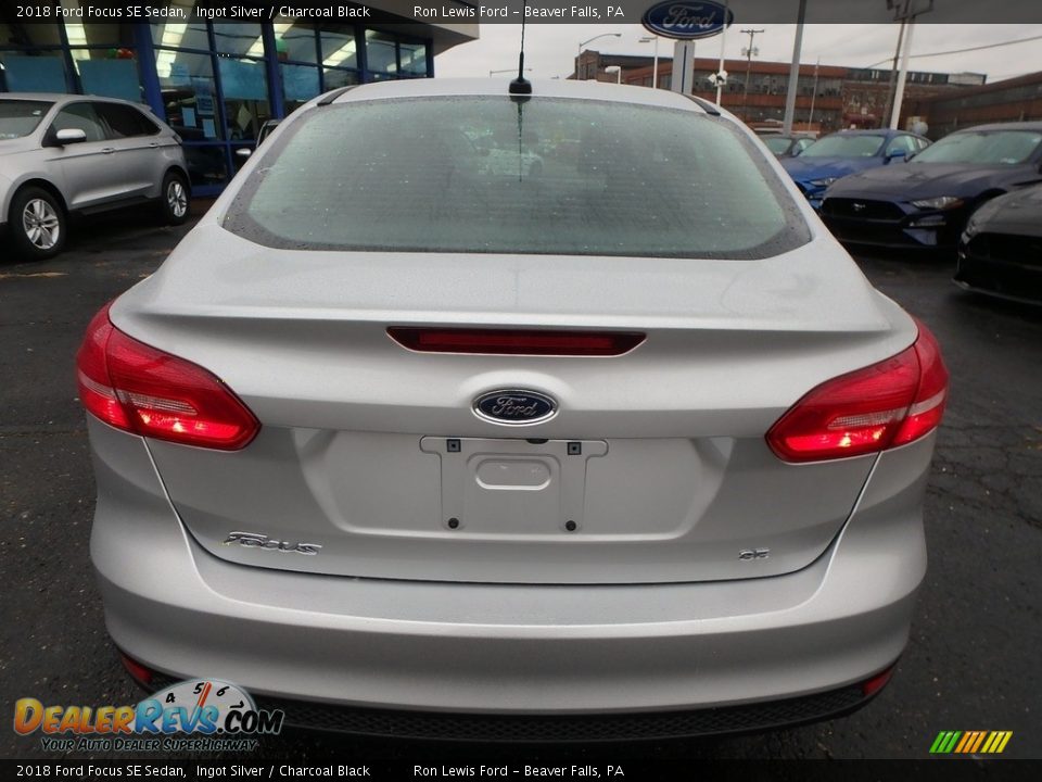2018 Ford Focus SE Sedan Ingot Silver / Charcoal Black Photo #3