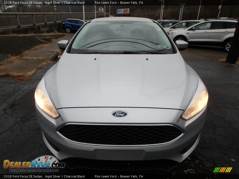 2018 Ford Focus SE Sedan Ingot Silver / Charcoal Black Photo #7