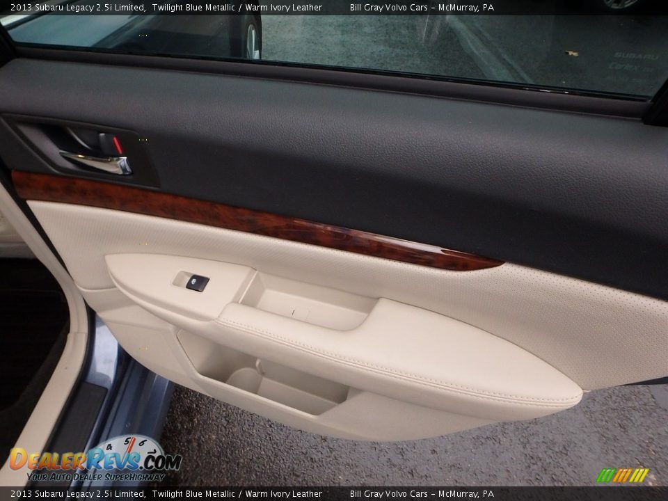 2013 Subaru Legacy 2.5i Limited Twilight Blue Metallic / Warm Ivory Leather Photo #15