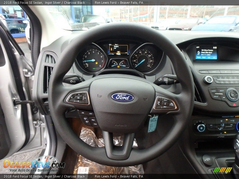 2018 Ford Focus SE Sedan Ingot Silver / Charcoal Black Photo #16