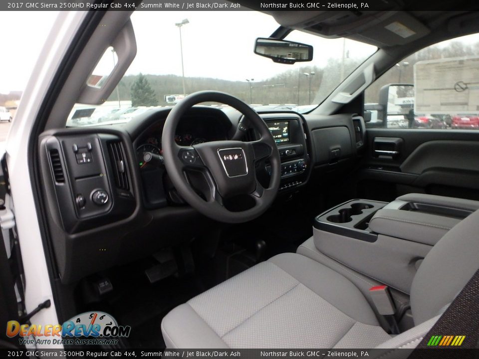 Jet Black/Dark Ash Interior - 2017 GMC Sierra 2500HD Regular Cab 4x4 Photo #14