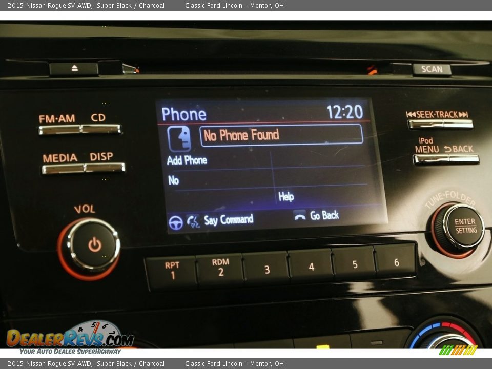 2015 Nissan Rogue SV AWD Super Black / Charcoal Photo #10