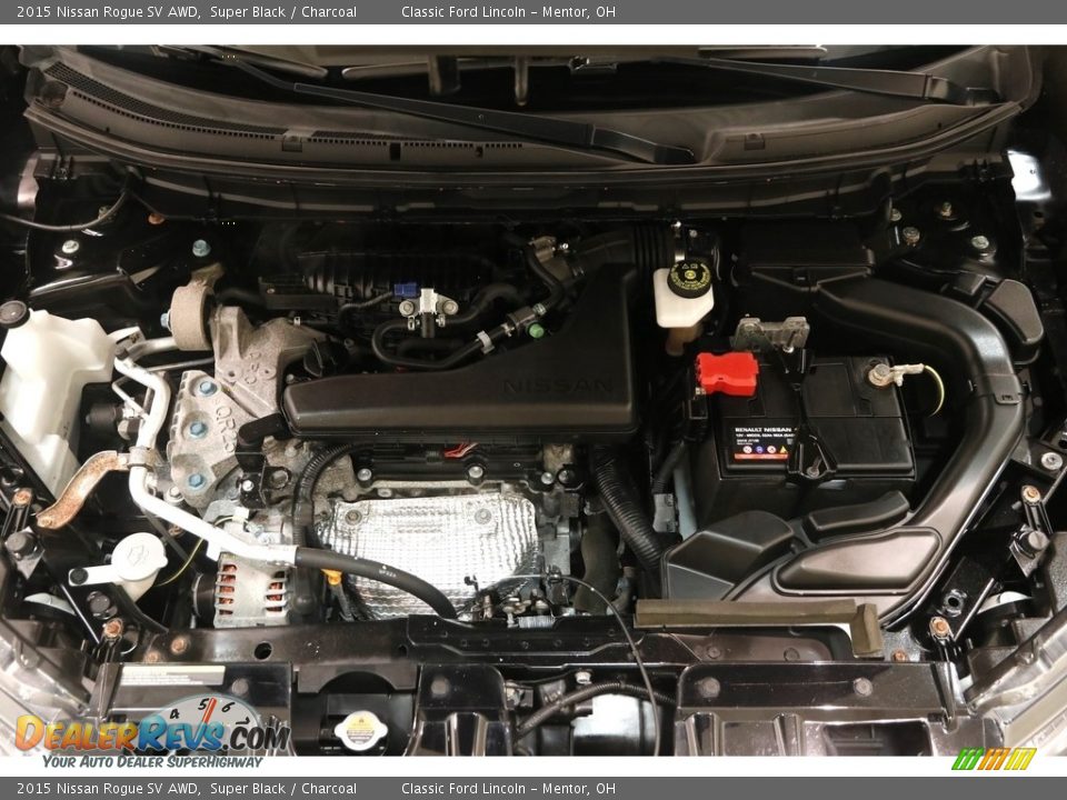 2015 Nissan Rogue SV AWD Super Black / Charcoal Photo #17