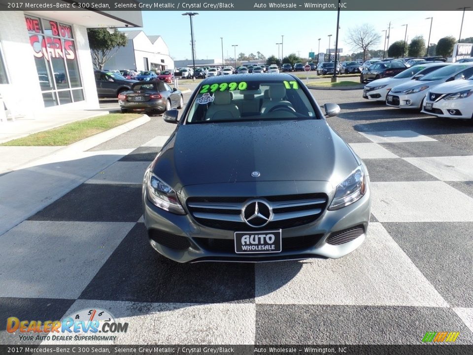 2017 Mercedes-Benz C 300 Sedan Selenite Grey Metallic / Crystal Grey/Black Photo #2