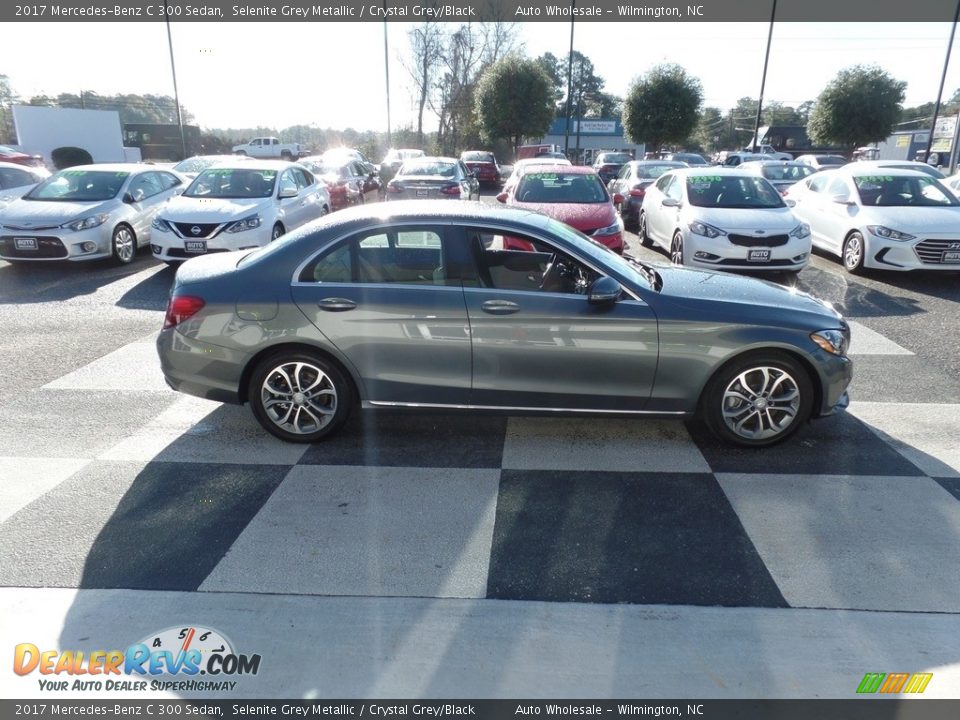 2017 Mercedes-Benz C 300 Sedan Selenite Grey Metallic / Crystal Grey/Black Photo #3
