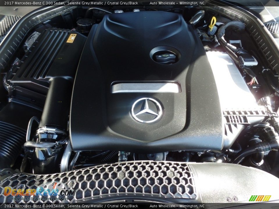 2017 Mercedes-Benz C 300 Sedan Selenite Grey Metallic / Crystal Grey/Black Photo #6