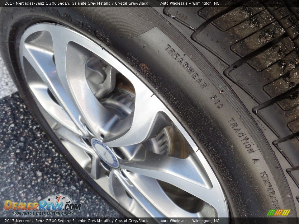 2017 Mercedes-Benz C 300 Sedan Selenite Grey Metallic / Crystal Grey/Black Photo #8