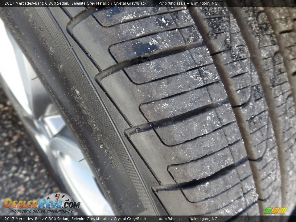 2017 Mercedes-Benz C 300 Sedan Selenite Grey Metallic / Crystal Grey/Black Photo #9