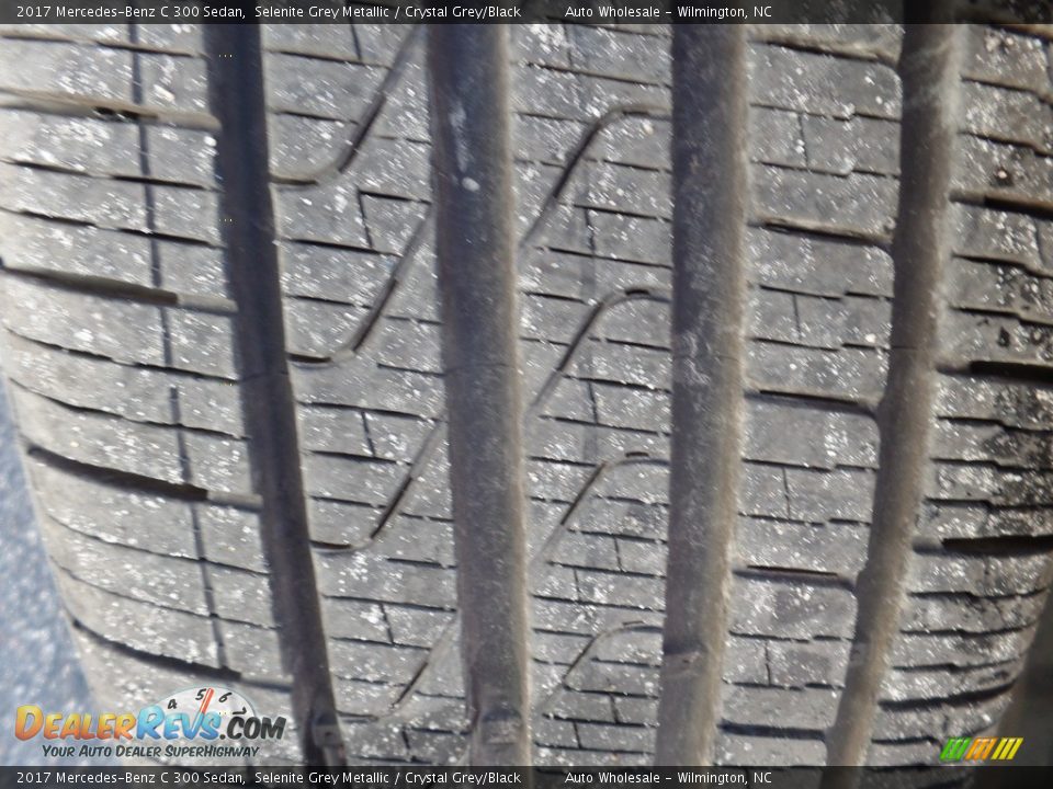 2017 Mercedes-Benz C 300 Sedan Selenite Grey Metallic / Crystal Grey/Black Photo #10